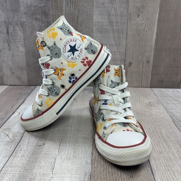Converse Chuck Taylor AllStar CTAS High Top Boys Toddler Size 12 Wolf Pack White - Picture 2 of 13